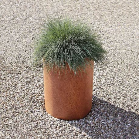 Jardinière en Acier Corten Ronde 40 x 40 x 40 cm