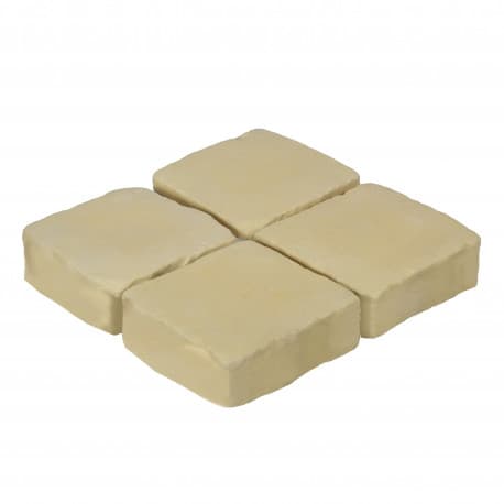 Pavé couleur camel pierre reconstituée épaisseur 6 cm