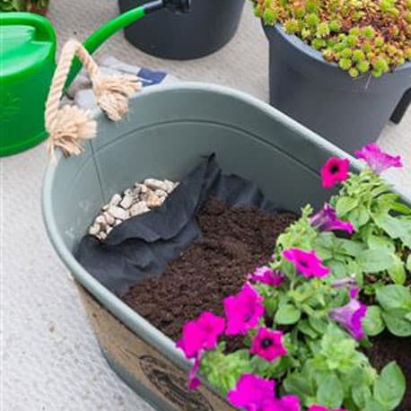 Feutre Drainant pour Jardinières en Polypropylène non Tissé 50 g/m² - 0,80x4 m - Noir