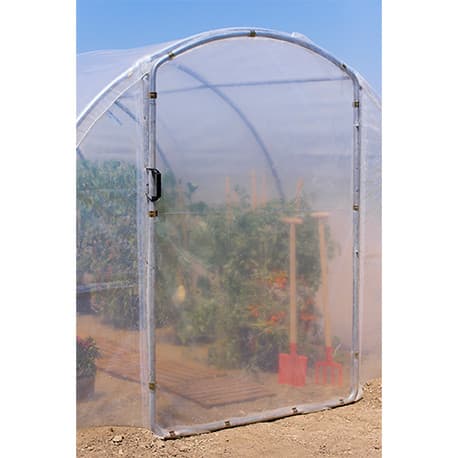 Complément Porte Battante Serres de Jardin en Polyéthylène Armature Acier Galvanisé