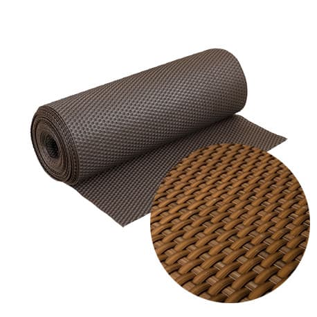 Brise-Vue Résine tressée Hauteur 100 cm – L.300 cm – Brun Miel