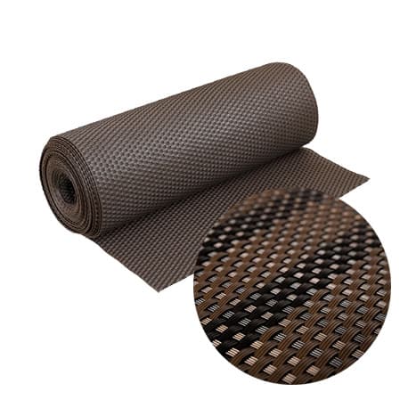 Brise-Vue résine tressé avec Œillets H.90 cm – L.300 cm – Marron et Noir