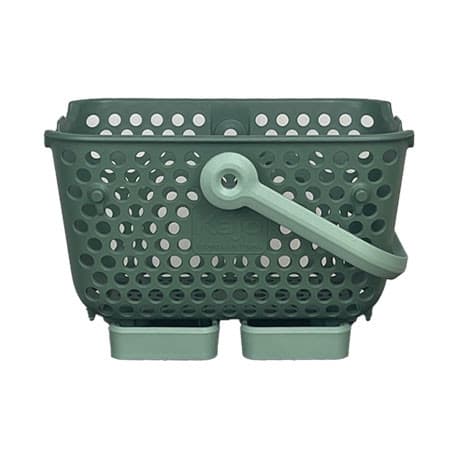 Set 2 Panier 4L en Polypropylène Vert Olive /Vert Amande – 24 x 20 x 15 cm