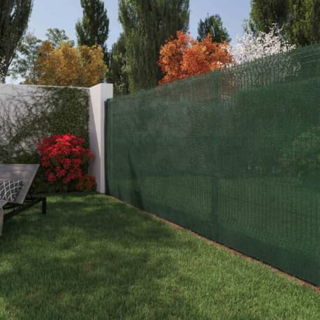 Brise-vue Toile Polyéthylène – Vert Foncé L. 3 x H. 1 m 70% occultant