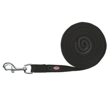 Longe en Coton avec Dragonne Doublée Taille M Longueur 15 m - Noir