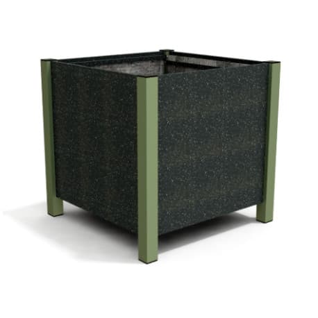 Jardinière Floralu en IPRA et Aluminium Vert Sauge 82 x 82 x 80 cm