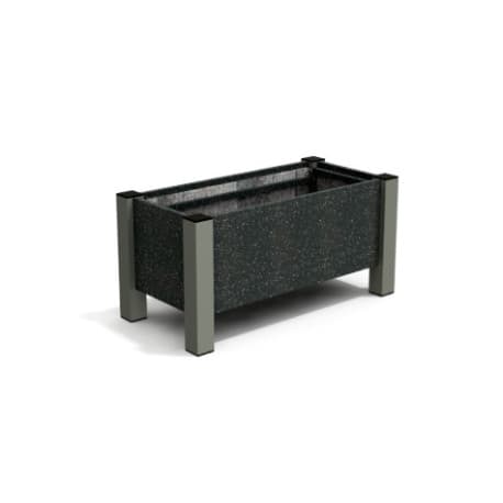 Jardinière Rectangulaire en IPRA et Alu Anthracite 82 x 40 x 40 cm