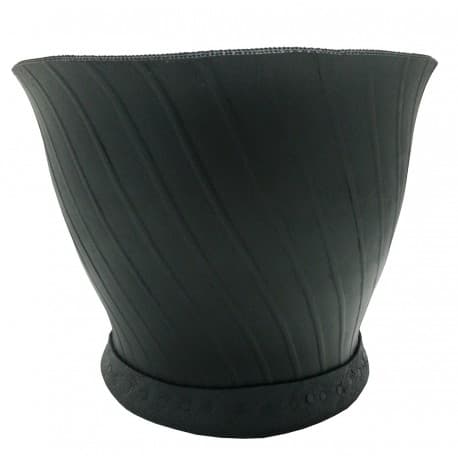 Jardinière en Caoutchouc Recyclé Ronde 15 x 15 x 19 cm