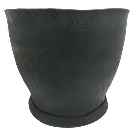 Jardinière en Caoutchouc Recyclé Ronde 20 x 20 x 24 cm