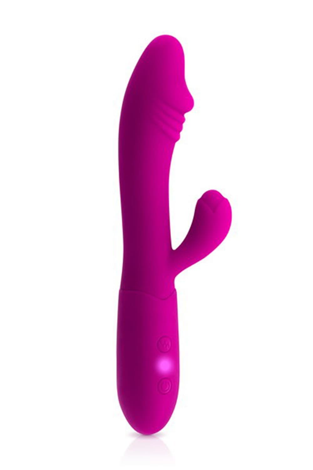 Vibromasseur rabbit Becca rose USB avec gland stimulant 10 programmes - CC531061