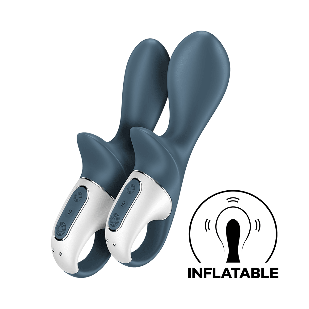Vibromasseur gonflable anal gris "Air Pump Booty 2"