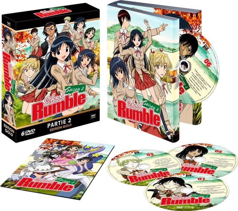 School Rumble Intégrale Saison 2 Coffret DVD + Livret Edition Gold
