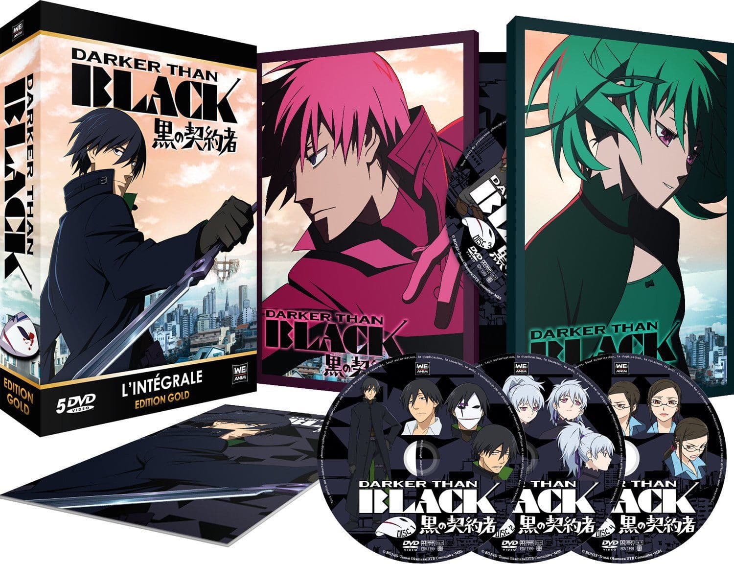 Darker Than BLACK - Saison 1 - Coffret DVD + Livret - Edition Gold