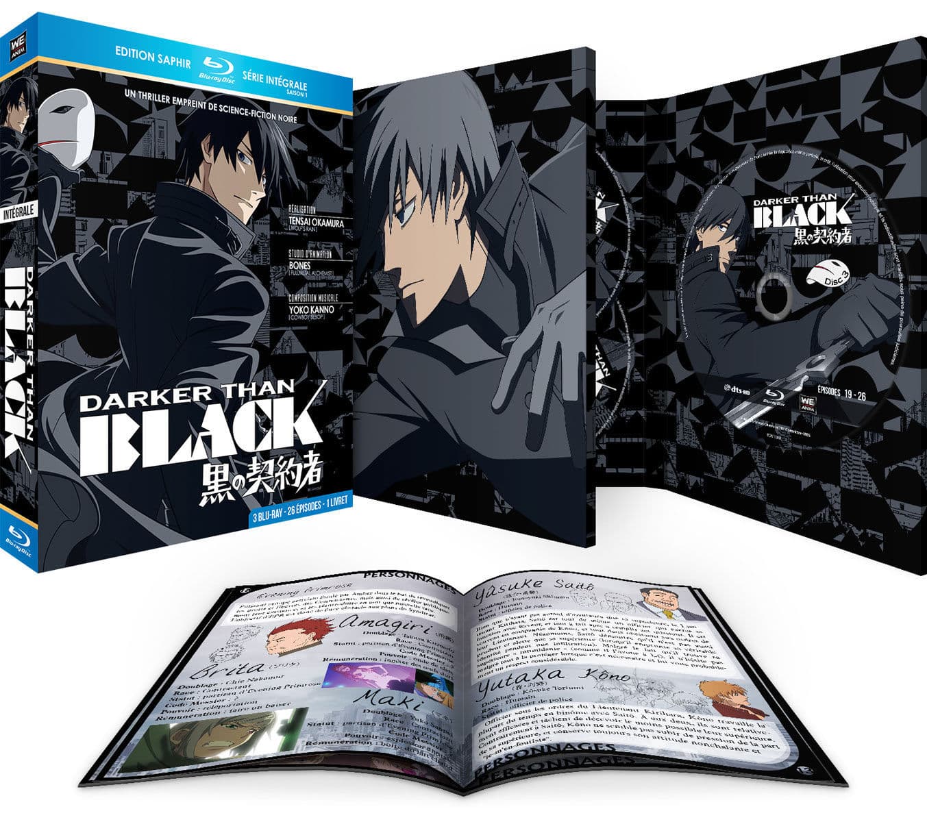 Darker Than BLACK - Saison 1 - Coffret Blu-Ray - Edition Saphir