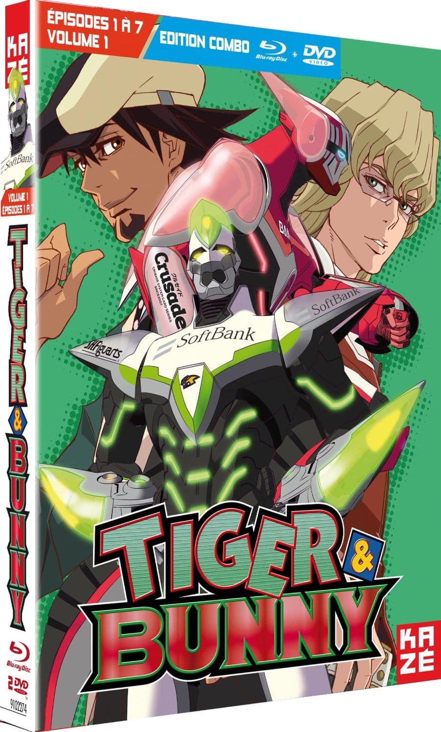 Tiger and Bunny - Partie 1 - Coffret Combo Blu-Ray + DVD