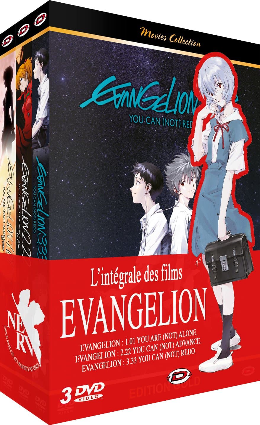 Evangelion - Pack des 3 Films (1.01, 2.22 et 3.33) - 3 DVD