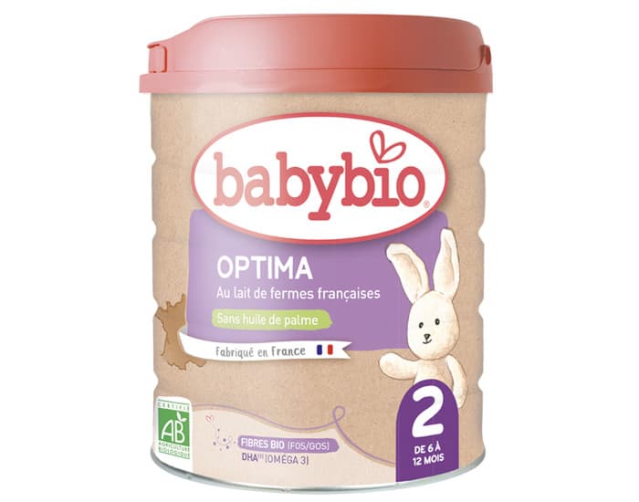 BABYBIO Lait de Suite 2 Optima - De 6 Ă 12 mois - 800 g