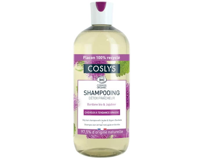 COSLYS Shampooing Cheveux Ă Tendance Grasse Detox Fraicheur - 500 ml