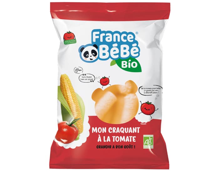 FRANCE BEBE BIO Biscuit Mon Craquant Maïs - Dès 7 mois - 20g Tomate