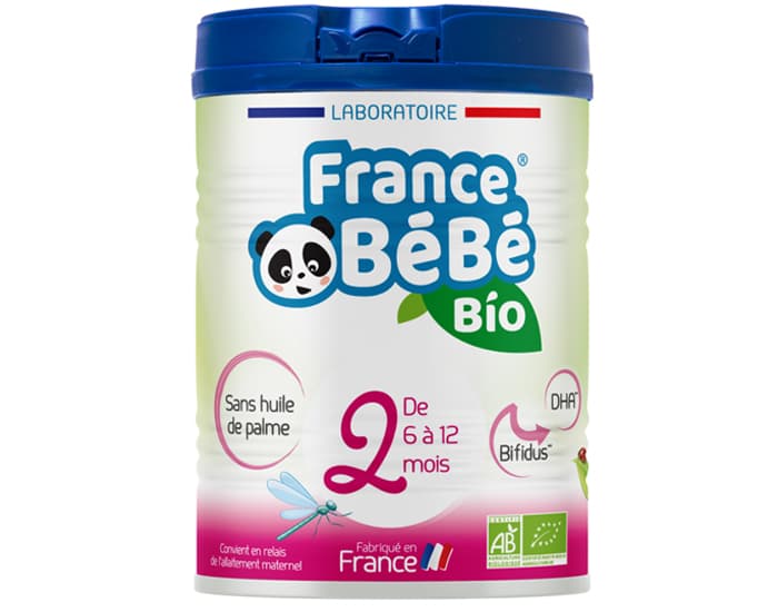 FRANCE BEBE BIO Lait de Suite 2 - de 6 à 12 mois - 800g