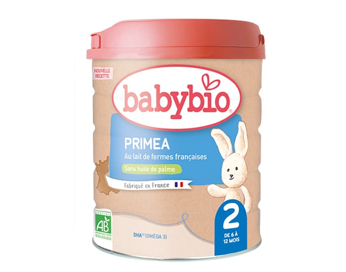 BABYBIO Lait de Suite 2 Primea - De 6 Ă 12 mois - 800g