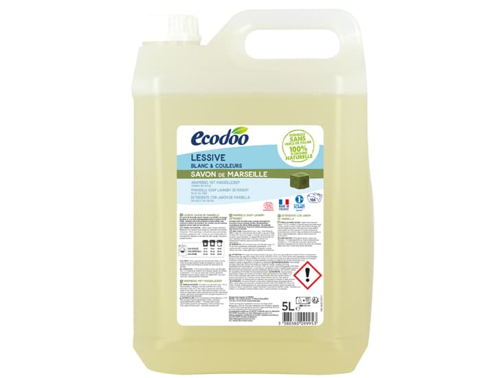 ECODOO Lessive au Savon de Marseille Bidon de 5 L