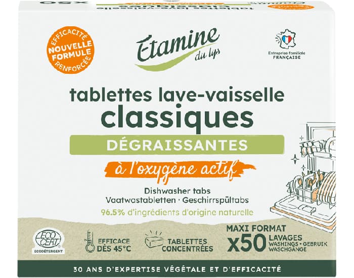 ETAMINE DU LYS Tablettes Lave-Vaisselle - 50 Tablettes