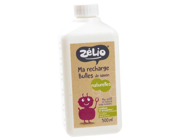 ZELIO Recharge Bulles de Savon Bio - 500 ml