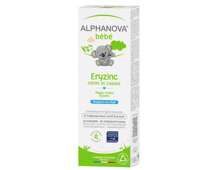 ALPHANOVA Bébé Crème de Change Eryzinc - 75 g