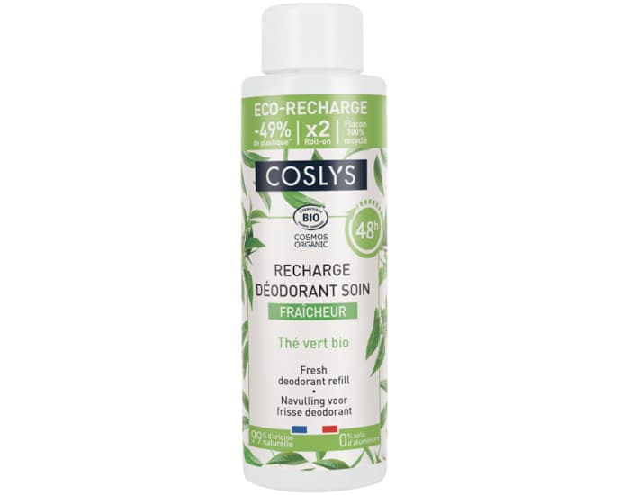 COSLYS Déodorant Soin Fraicheur - 50 ml Recharge 100 ml