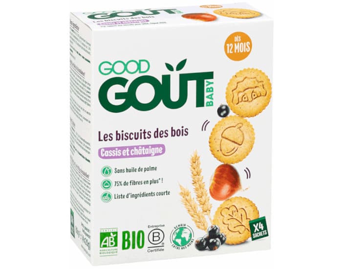 GOOD GOUT Les Biscuits des Bois - 80g - Dès 12 mois
