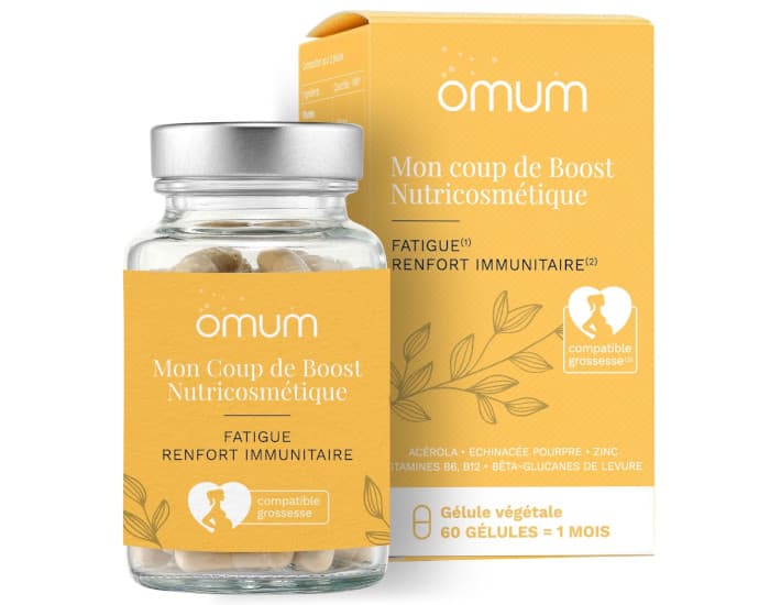 OMUM Complément Alimentaire Nutricosmétique Mon Coup de Boost - 60 gélules