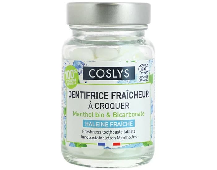 COSLYS Dentifrice Fraicheur Ă Croquer - 120 pastilles