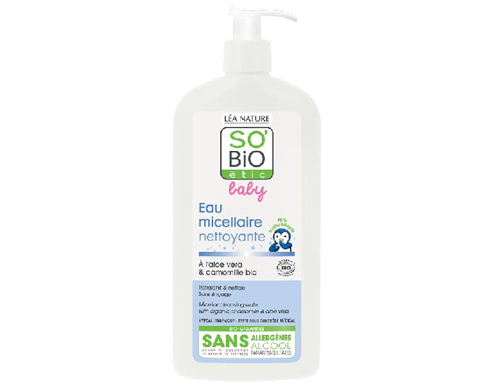 SO'BIO ÉTIC Baby Eau Micellaire Nettoyante 500 ml