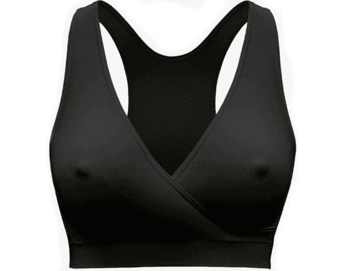 MEDELA Brassière de Nuit de Grossesse et d'Allaitement Respirante Keep Cool - Noir L