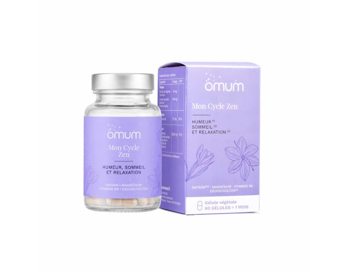 OMUM Complément Alimentaire Nutricosmétique Mon Cycle Zen - 60 Gélules