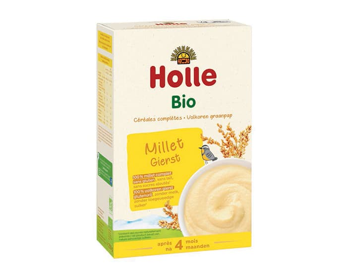 HOLLE Bouillie 100% Millet - 250g - Dès 4 mois