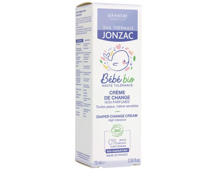EAU THERMALE JONZAC Bébé Crème de Change Sans Parfum - 75 ml
