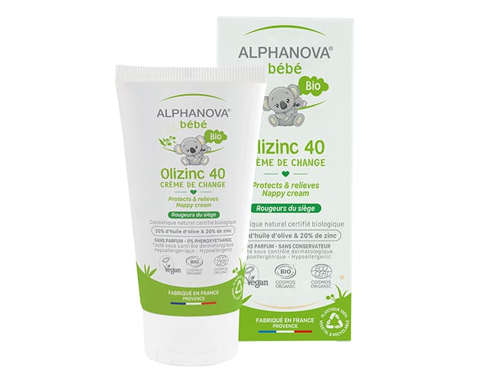 ALPHANOVA Bébé Crème de Change Bio Olizinc 40 - 50g