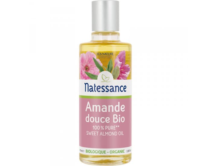NATESSANCE Huile Végétale d'Amande Douce Bio - 100 ml