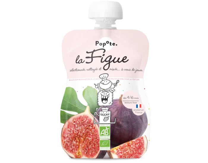 POPOTE Gourde Figue Bio - 120 g - Dès 4/6 mois