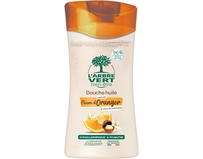 L'ARBRE VERT BIEN-ĂTRE Douche Huile Macadamia et Extraits de Fleurs d'Oranger - 250 ml