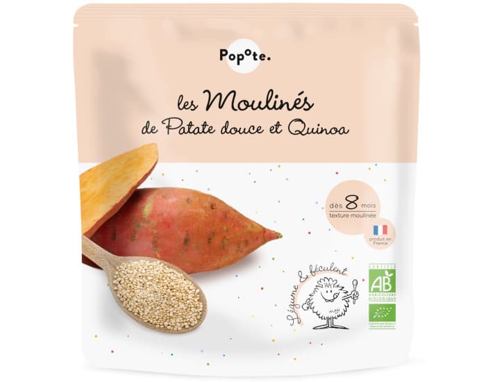 POPOTE Les Moulines Patate Douce Quinoa - 180g - Dès 6/8 mois