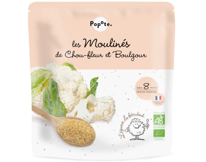 POPOTE Les Moulines Chou-Fleur Boulgour - 180g - Dès 6/8 mois