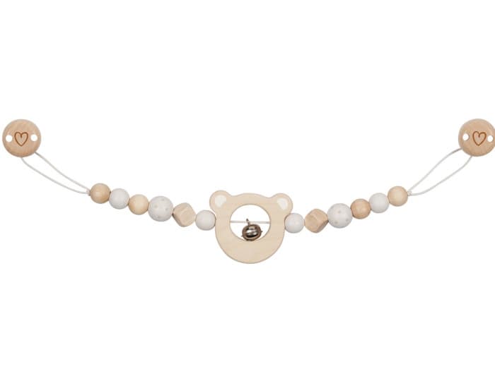 GOKI BABY Chaine de Landau avec Clips Tête d'Ours - Dès la naissance