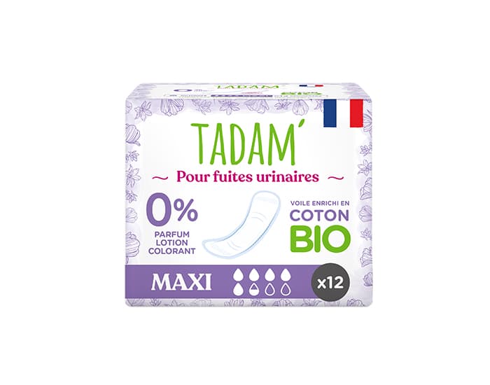 TADAM Serviettes Fuites Urinaires - Boite de 12 Maxi