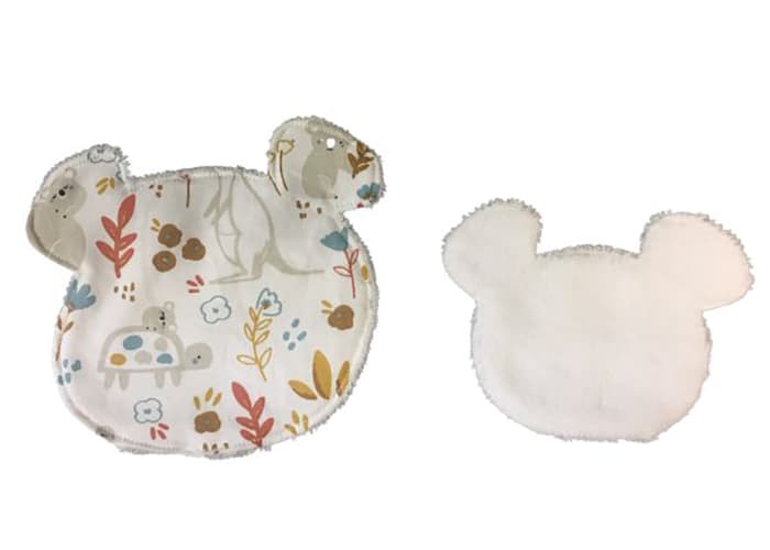 CAP BAMBOU Lot de 2 Lingettes Nettoyantes Panda Grand modèle