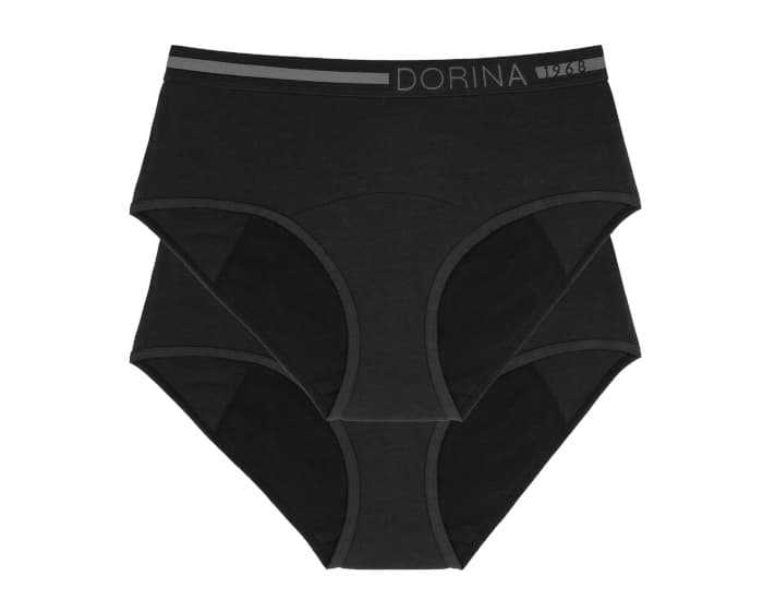 DORINA Lot 2 Shortys Midi Menstruels en Coton Bio Eco Moon M