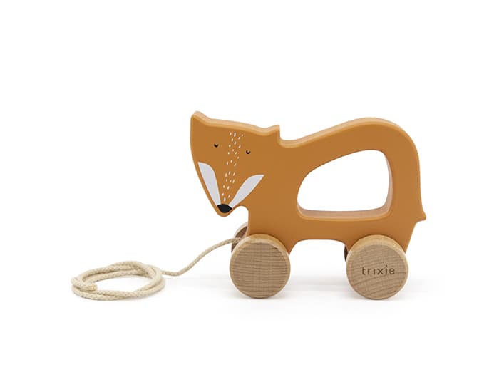 TRIXIE Jouet à Tirer en Bois - Mr Renard - Dès 18 mois