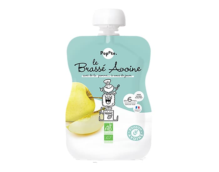 POPOTE Gourde Brassé Avoine Pomme - 100g - Dès 6 mois